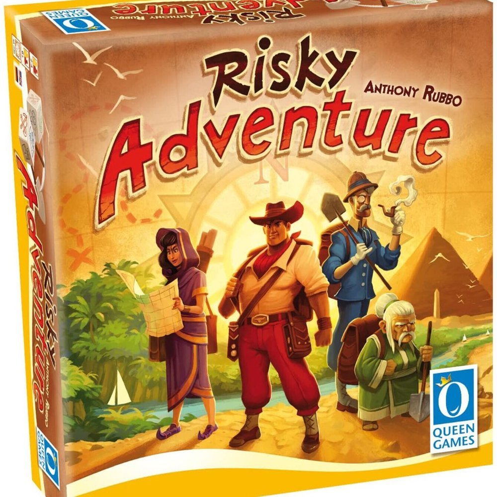 Risky Adventure Board Game Anthony‎ Rubbo by Queen Games Complete
